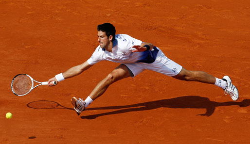 Der an Position drei gesetzte Novak Djokovic konnte sich noch so strecken - den ersten Halbfinal-Einzug eines Österreichers seit 1995 konnte er nicht verhindern