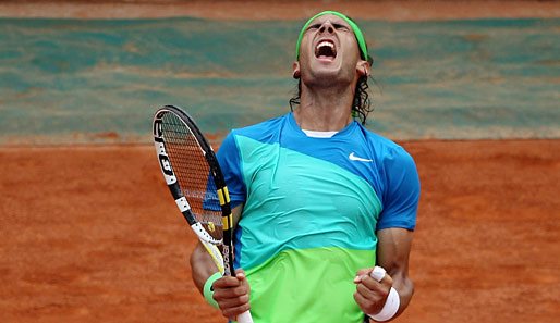 TAG 15: Am Ende ließ Rafael Nadal einen Urschrei los. Die Freude über den Sieg im Finale gegen Robin Söderling musste raus