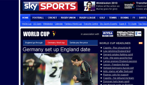 "Sky Sports" glaubt, eine Schwachstelle ausgemacht zu haben. Aufgepasst, Zitat: "Ist Manuel Neuer der wunde Punkt, den England ausnutzen könnte?" Das sagen grad die Engländer...
