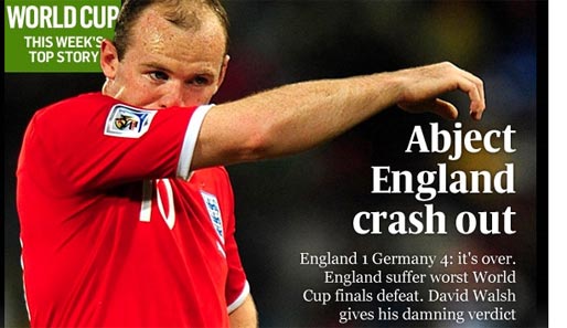 "Erbärmliches England fliegt raus" - titelt die "Sunday Times" und geht mit den Three Lions hart ins Gericht