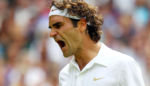 Wimbledon, Tag 1: Kurz vorm Aus stand sensationell auch Roger Federer. Er lag gegen Alejandro Falla schon mit 0:2-Sätzen zurück
