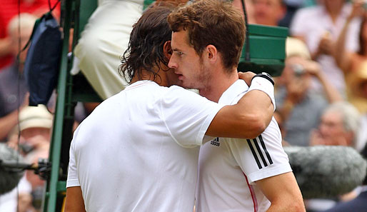 Großbritannien hofft vergebens auf den Finaleinzug des Lokalhelden Andy Murray (r.). Er verliert gegen Rafael Nadal
