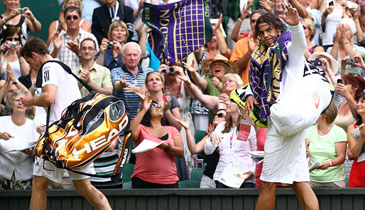 Ein trauriger Abgang von Murray, der eigentlich gar nicht schlechter war als Nadal, aber die Big Points nicht machte