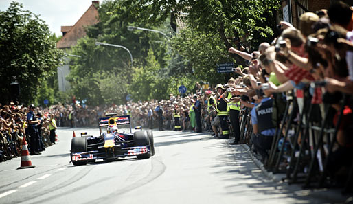 Was wäre wohl erst in Heppenheim los, wenn Sebastian Vettel als Weltmeister nach Hause käme? Nicht auszudenken