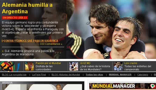 El Mundo Deportivo (Spanien): Die Spanier sind beeindruckt und freuen sich schon auf das Aufeinandertreffen im Halbfinale