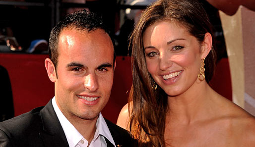 US-Fußballstar Landon Donovan mit seiner Frau Bianca Kajlich