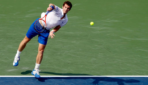 Hier hat einer zu kämpfen: Andy Murray beim Rogers Cup. Er könnte aber ruhig freundlicher dreinschauen, Tennis macht doch Spaß
