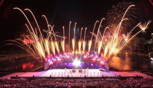 In Singapur wurden heute die Olympischen Jugendspiele eröffnet. Mit einer großen Eröffnungsfeier ging es los
