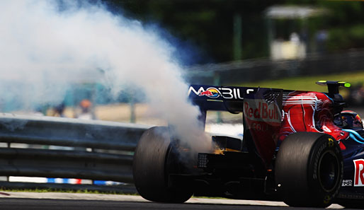 Die Formel 1 gastierte am Wochenende in Ungarn. Jaime Alguersari ging in seinem Toro Rosso die Luft aus