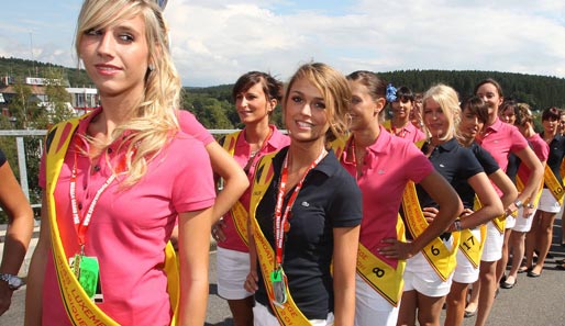Die Gridgirls des Belgien-GP in Spa: Miss Belgien und andere Schönheiten
