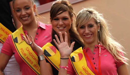 Die Gridgirls des Belgien-GP in Spa: Miss Belgien und andere Schönheiten