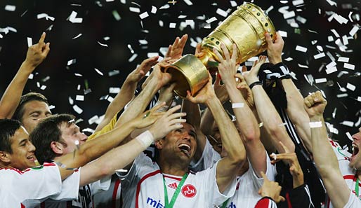 Der größte Erfolg: DFB-Pokalsieg 2007. Das Team vom damaligen Coach Hans Meyer holte sich gegen den VfB Stuttgart den DFB-Pokal in Berlin