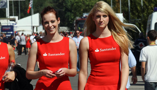 Die Gridgirls des Italien-GP in Monza: Ein Traum in Rot