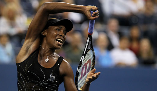 Venus Williams muss in der zweiten Runde der US Open in New York gegen Mandy Minella all ihr Können aufbieten