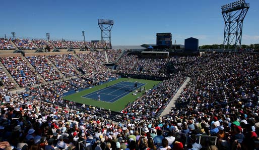 Die US Open sind nach wie vor ein Zuschauermagnet: Volle Hütte beim Match zwischen Andy Murray und Stanislas Wawrinka