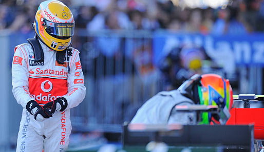 Enttäuschung bei Lewis Hamilton. Er litt unter Getriebeproblemen und musste sich mit dem fünften Rang begnügen