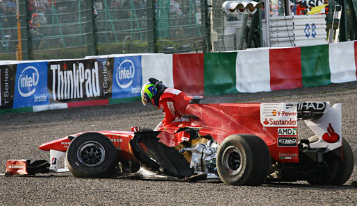 Für Massa war der Unfall der Tiefpunkt eines rabenschwarzen Tages. Schon im Qualifying war seine Leistung indiskutabel