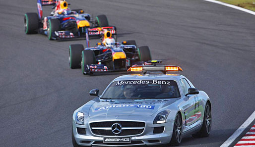 Massas Crash und ein weiterer Startunfall zwischen Nico Hülkenberg und Witali Petrow hatten eine Safety-Car-Phase zur Folge