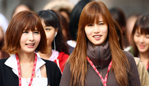 Südkorea-GP: Asiatische Schönheiten en masse