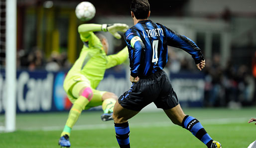 Inter Mailand - Tottenham Hotspur 4:3: Bereits nach zwei Minuten markierte Javier Zanetti das 1:0
