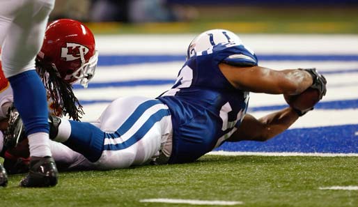 Indianapolis Colts - Kansas City Chiefs 19:9: Den einzigen Touchdown des Spiels fuhr Mike Hart ein. Nach einem harten Stück Arbeit sind die Colts zurück in der Erfolgsspur