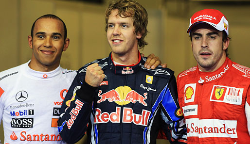 Großen Motorsport zeigten im Qualifying Sebastian Vettel, Lewis Hamilton und Fernando Alonso mit den Plätzen eins bis drei