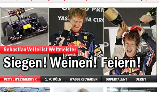 Express (Deutschland): "Siegen! Weinen! Feiern!"