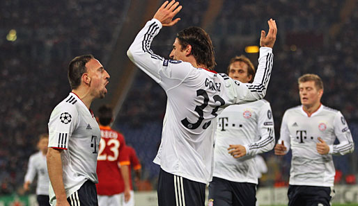Gomez verwertete Riberys Vorlage zum 1:0 für die Bayern und legte wenig später sogar zum 2:0 nach