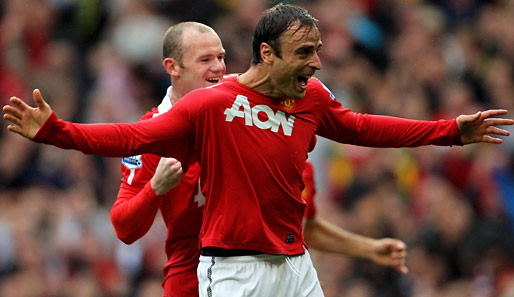 Rang 1: Dimitar Berbatow von Manchester United (21 Tore). Der Bulgare kam 2008 für 38 Millionen Euro von Tottenham
