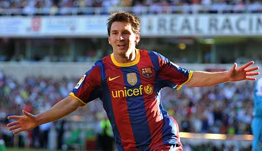Rang 2: Lionel Messi vom FC Barcelona (31 Tore). 1,69 Meter geballte Weltklasse. Ihm gelangen letztes Jahr 34 Saisontore