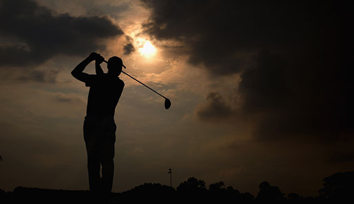 Herrliches Golfambiente: Der Schwede Niclas Fasth während seiner ersten Runde bei den Singapore Open