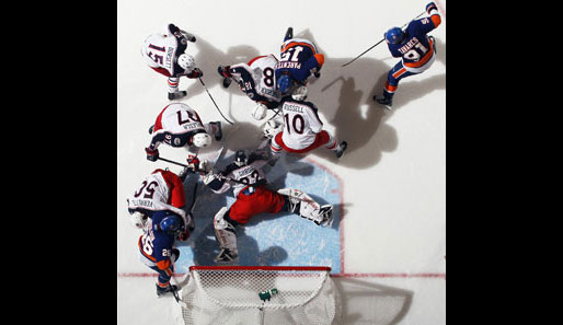 Kleine Denkaufgabe für alle Bilder-des-Tages-Fanatics: Welche Spieler der New York Islanders fehlen auf diesem Bild? Na? NA?!