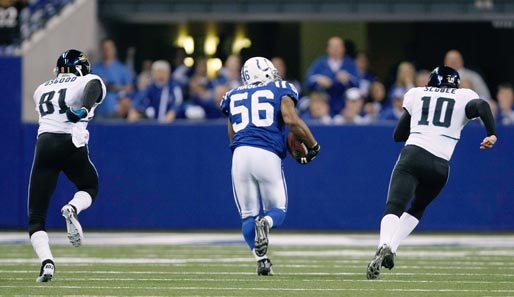 Indianapolis Colts - Jacksonville Jaguars 34:24: Die Aktion, die das Spiel endgültig entschied. Tyjuan Hagler trägt einen Kickoff-Return 41 Yards in die Endzone
