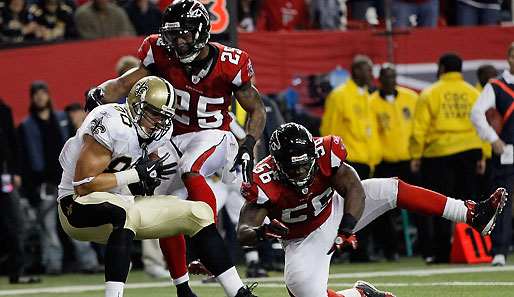 Atlanta Falcons - New Orleans Saints 14:17: Rookie Jimmy Graham fing den entscheidenden Touchdown zum Sieg der Saints