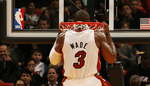 Guckt mal, ich mache was Lustiges: Miamis Dwyane Wade mit einer ungewöhnlichen Warm-Up-Übung vor dem Match gegen die New York Knicks