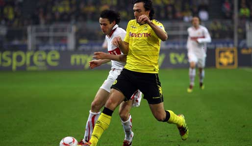 Borussia Dortmund - VfB Stuttgart 1:1: Der Tabellenführer gegen einen Klub, der auf einem Abstiegsplatz steht. Eine klare Sache?