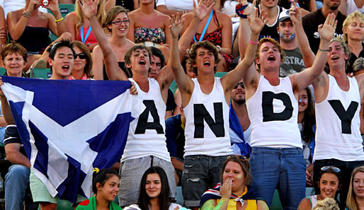 Was die australischen Mädels können, können die schottischen Jungs schon lange. Sie feiern ihren Helden Andy Murray