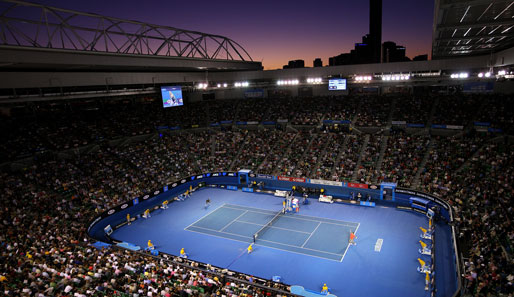 Austragungsort des Viertelfinales zwischen Nadal und Ferrer: Die Rod Laver Arena in Melbourne. 14.820 Zuschauer finden hier Platz