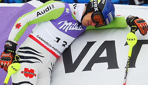 So sieht Enttäuschung aus. Felix Neureuther hat schon im ersten Lauf des Slaloms bei der Ski-WM in Garmisch-Partenkirchen sämtliche Medaillenchancen verspielt