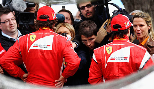 Erklärungsnot herrschte im Lager von Ferrari. Fernando Alonso und Felipe Massa mussten erklären, warum sie nicht ganz vorne dabei waren