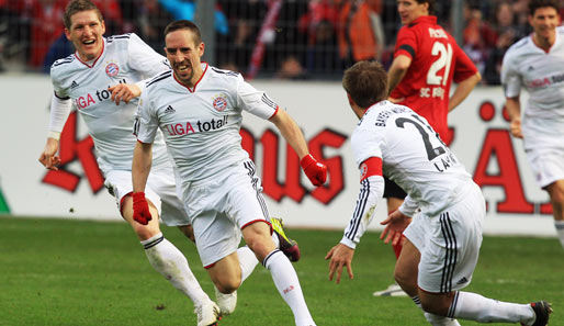 Bayern kam erst in der zweiten Halbzeit aus dem Krebsgang - und wurde mit dem späten Siegtor durch Franck Ribery belohnt