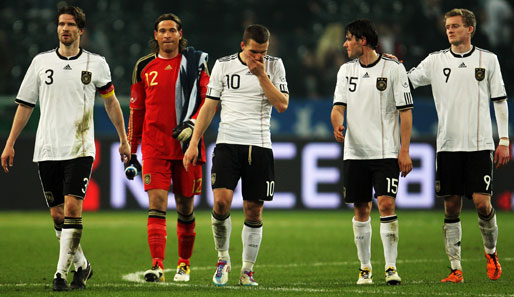 Nach der Weltmeisterschaft 2010 konnte die deutsche Nationalmannschaft noch nicht ein Testspiel für sich entscheiden