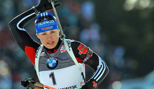 Gestatten, Magdalena Neuner, ihres Zeichens seit heute neunfache (!) Biathlon-Weltmeisterin