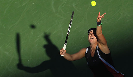 Angst vor dem eigenen Schatten? Vielleicht hat Alisa Kleybanova ja deswegen gegen Caroline Wozniacki beim Turnier in Indian Wells verloren