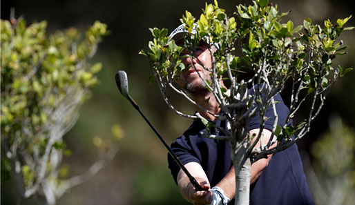 Find the Foster: Der englische Golf-Spieler Mark Foster scheint auf der letzten Runde der Open de Andalucia verstecken zu spielen