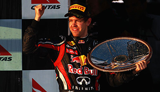 Sebastian Vettel feierte bei der Saisoneröffnung der Formel 1 in Melbourne einen souveränen Sieg