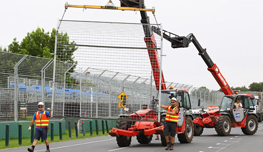 Die australischen Versionen von "Bob, der Baumeister" machen gerade die Rennstrecke in Melbourne für den ersten Formel-1-Grand-Prix der Saison bereit
