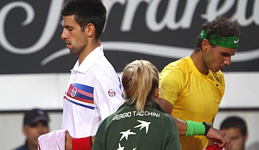 So langsam wurde eine Rivalität draus: In Rom standen sich Djokovic und Nadal zum vierten Mal in 2011 in einem Finale gegenüber. Wieder siegte der Serbe