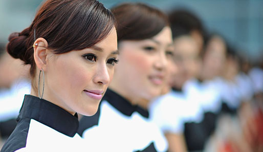 Die schönsten Gridgirls vom China-GP in Shanghai