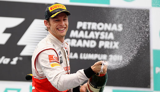 Der Brite Jenson Button fuhr in seinem McLaren auf Platz zwei und steht auch im Fahrer-Ranking auf Platz zwei. 26 Punkte verbucht er bisher